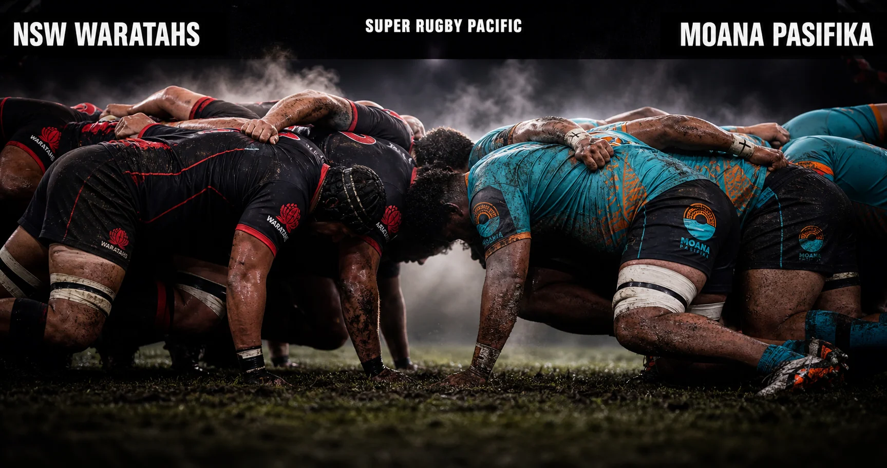 Affiche de la rencontre NSW Waratahs contre Moana Pasifika