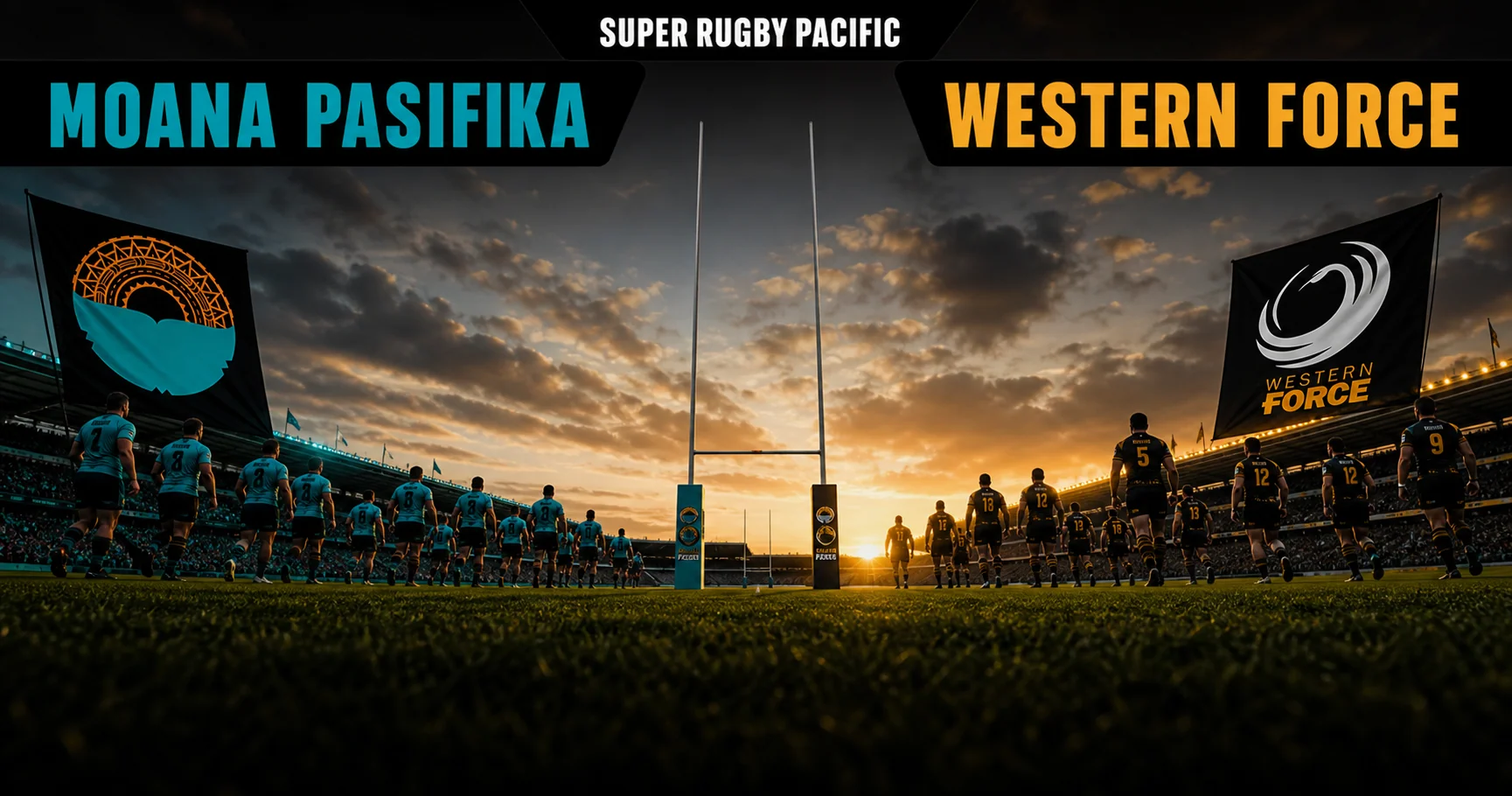 Affiche de la rencontre Moana Pasifika contre Western Force
