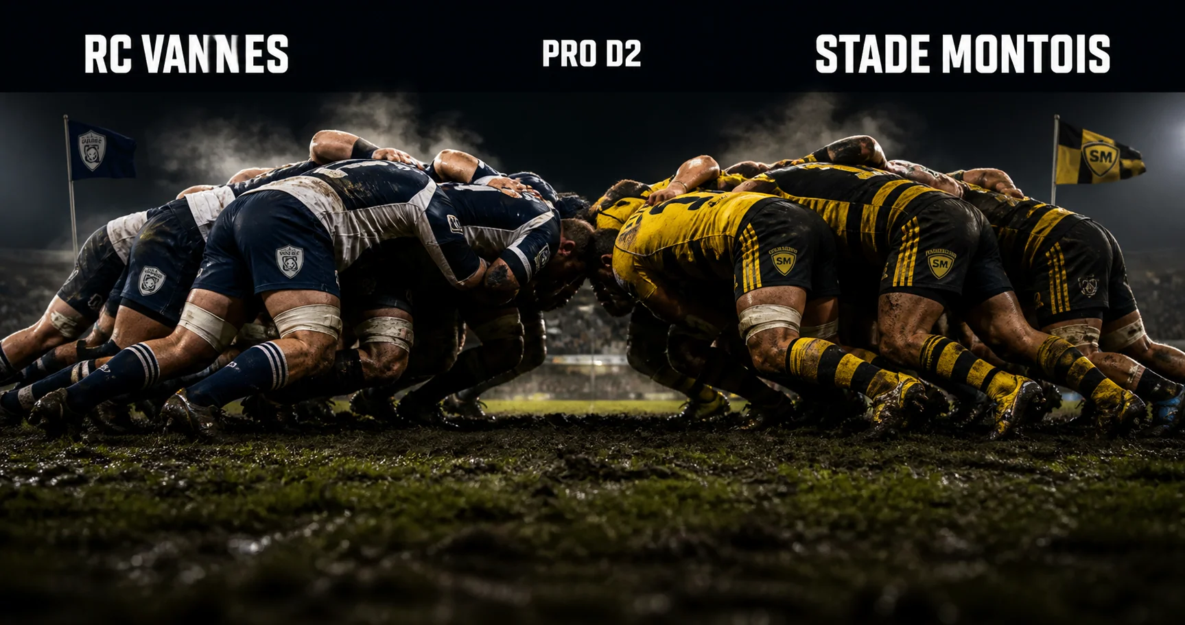 Affiche de la rencontre RC Vannes contre Stade Montois