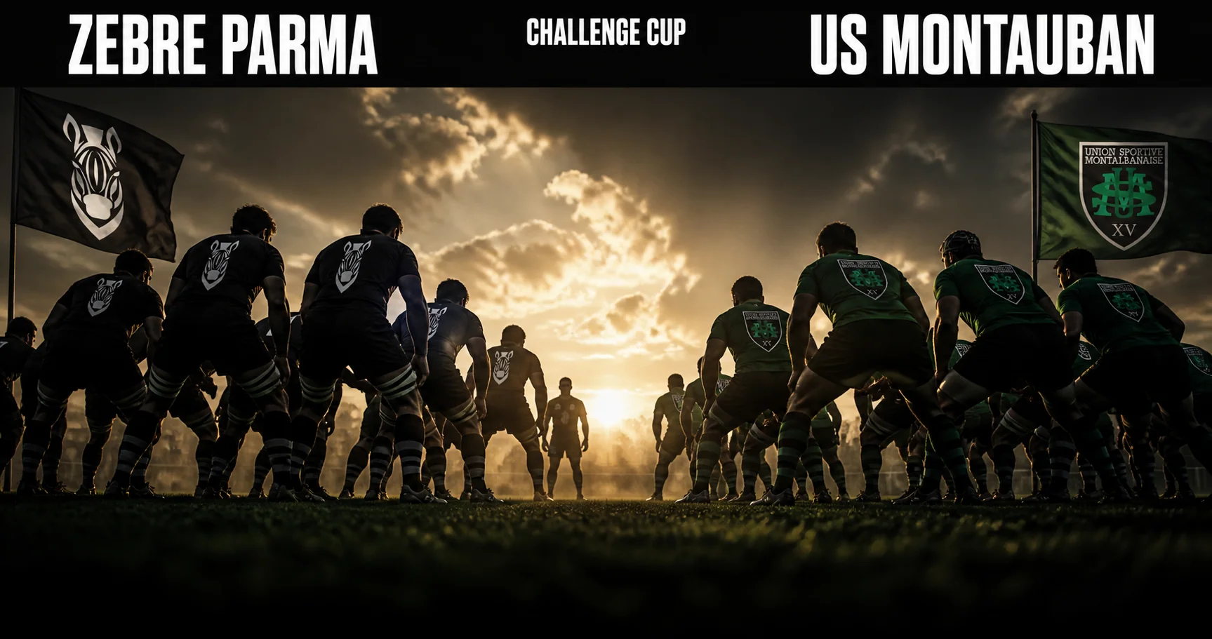 Affiche de la rencontre Zebre Parma contre US Montauban