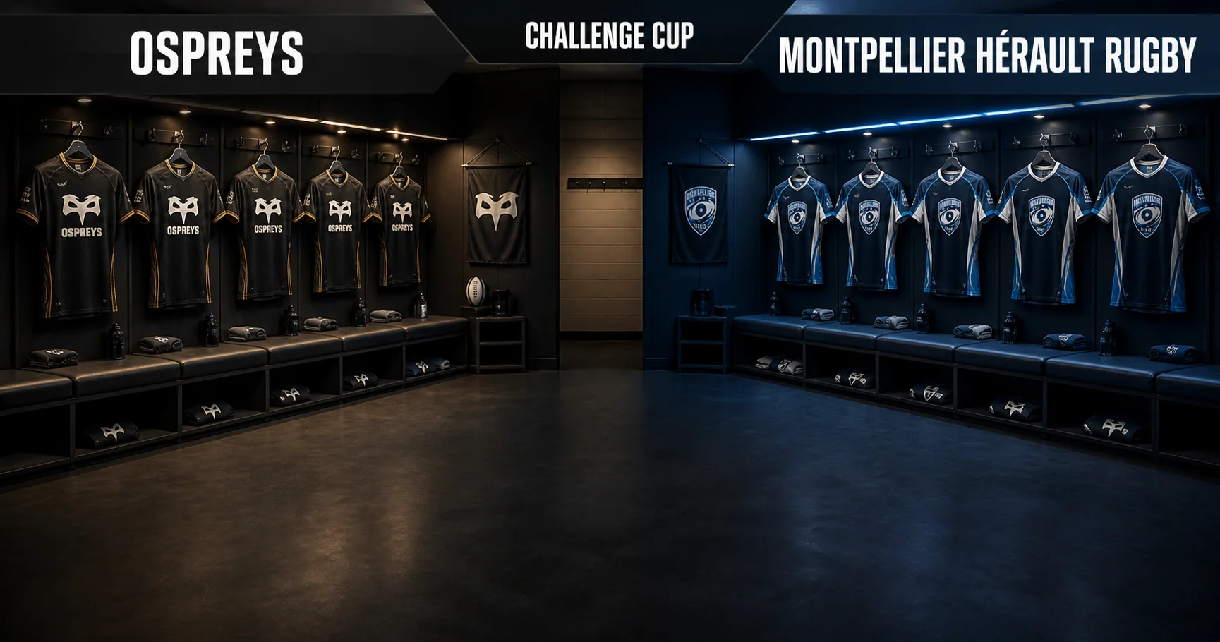 Affiche de la rencontre Ospreys contre Montpellier Hérault Rugby