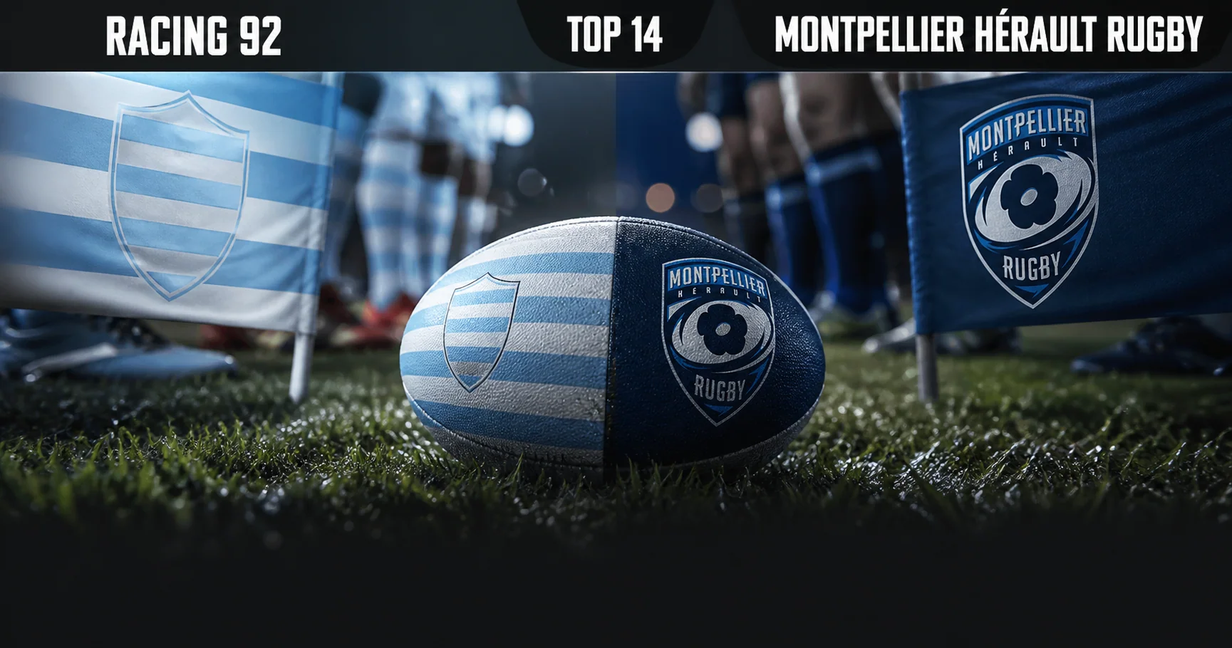 Affiche de la rencontre Racing 92 contre Montpellier Hérault Rugby