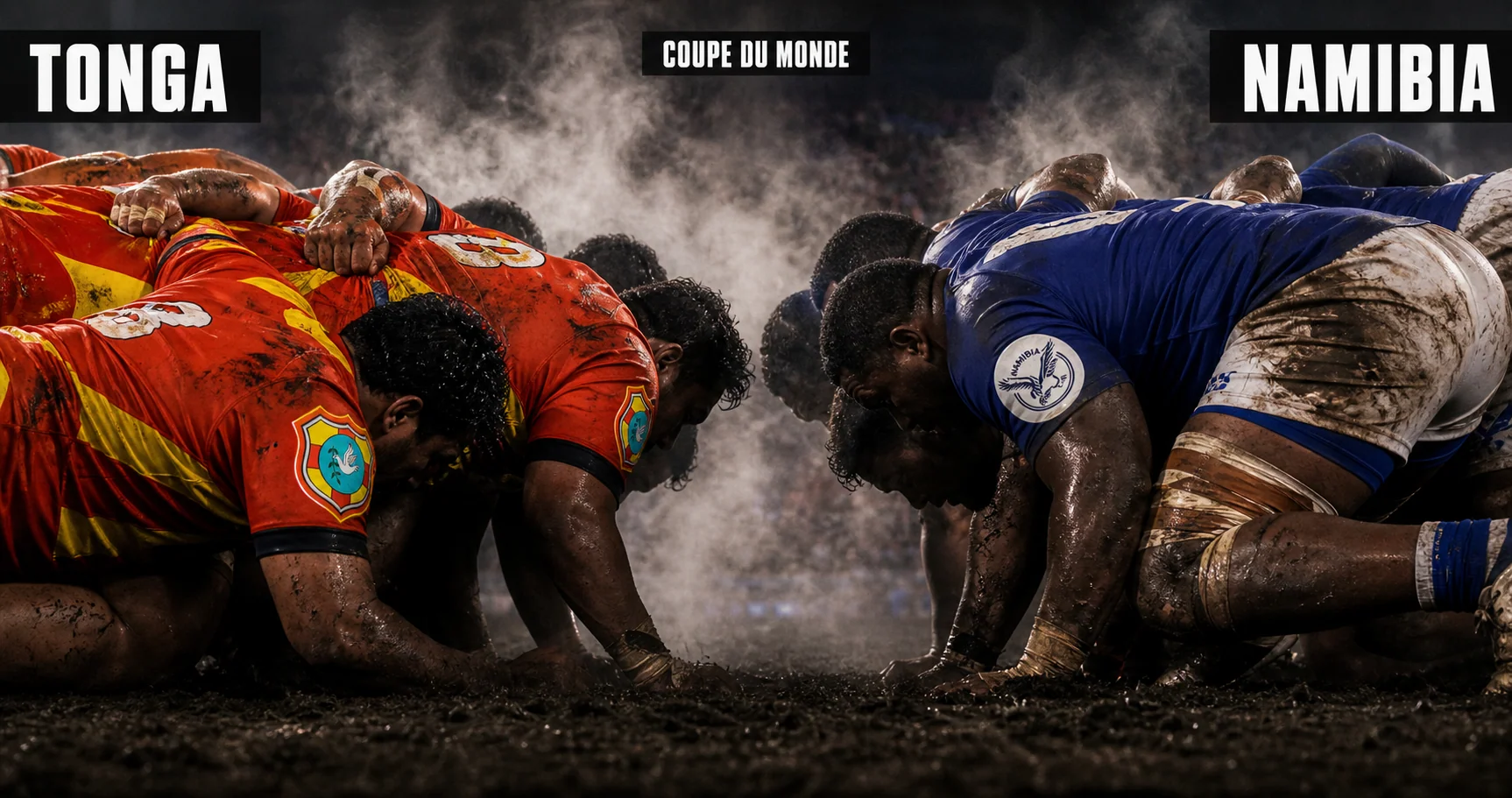 Affiche de la rencontre Tonga contre Namibie