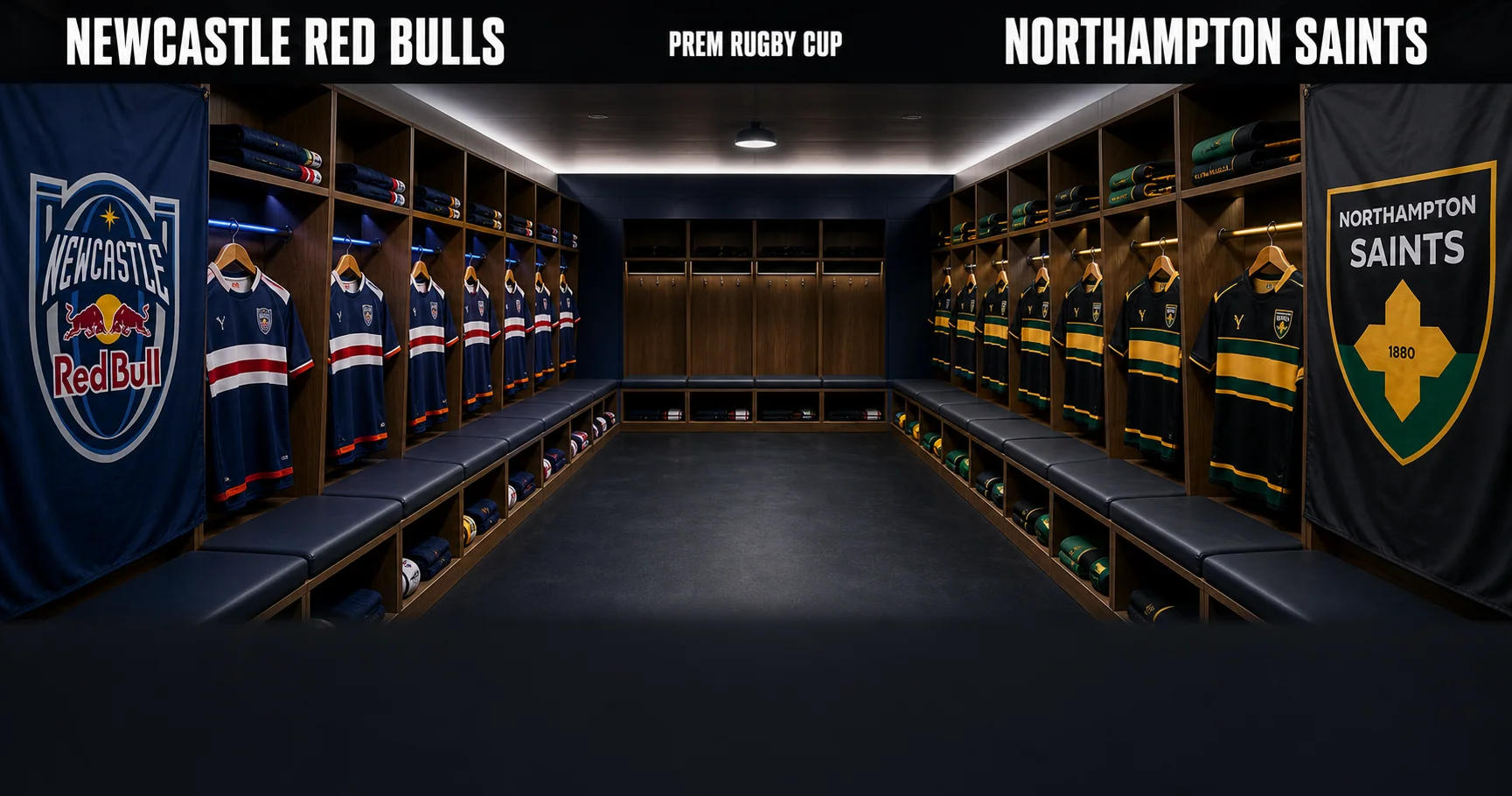 Affiche de la rencontre Newcastle Red Bulls contre Northampton Saints
