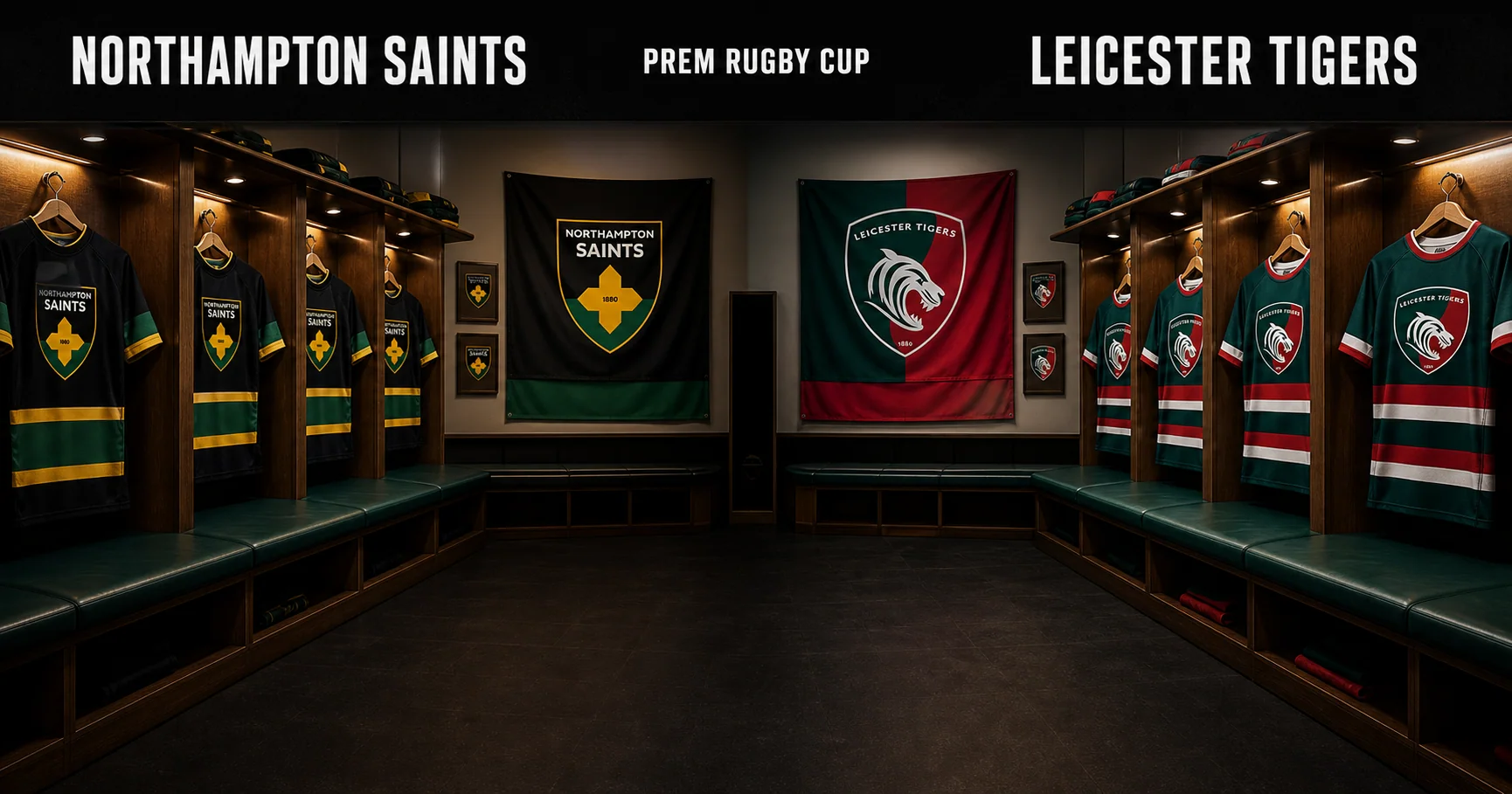 Affiche de la rencontre Northampton Saints contre Leicester Tigers
