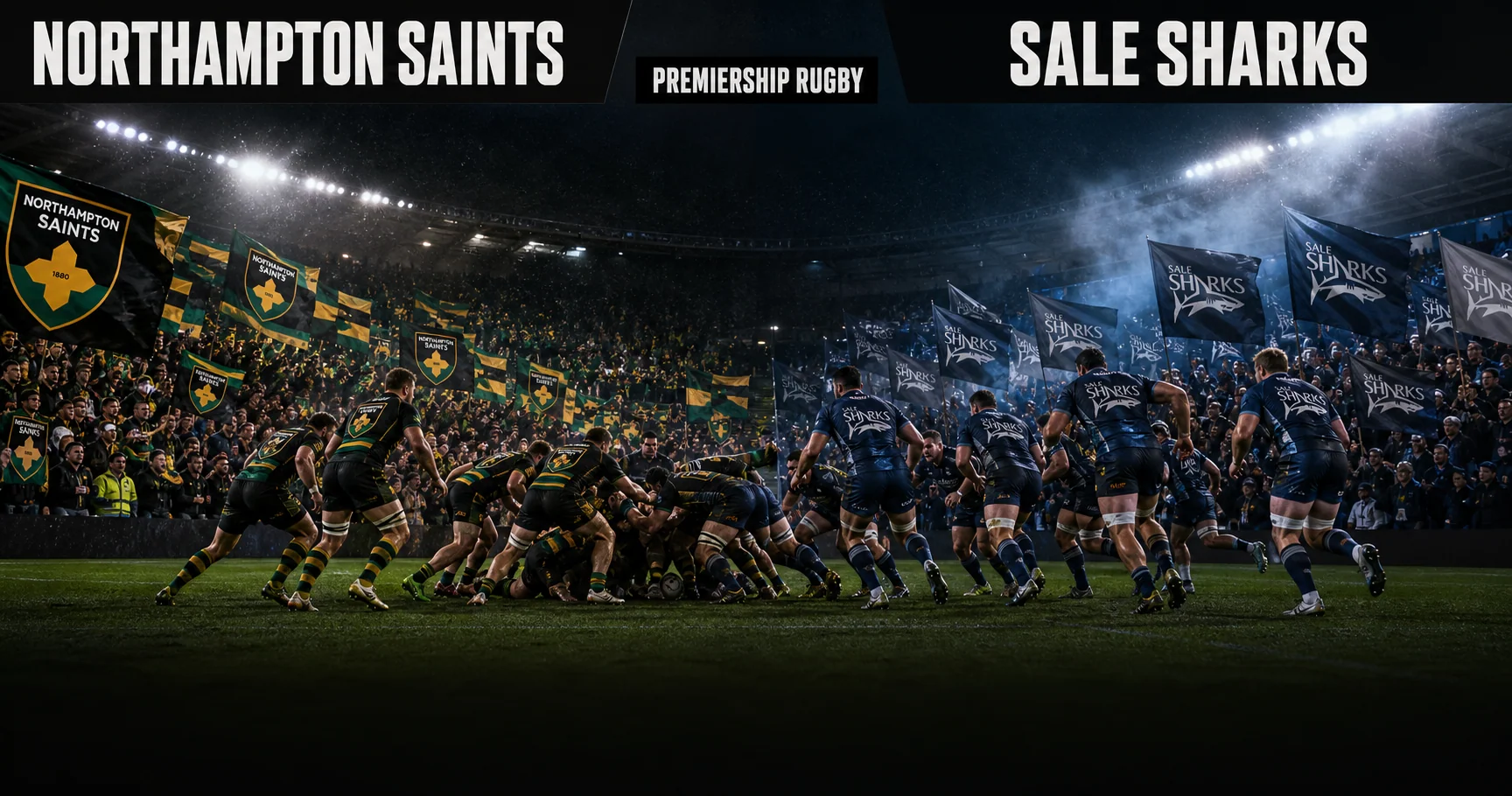 Affiche de la rencontre Northampton Saints contre Sale Sharks