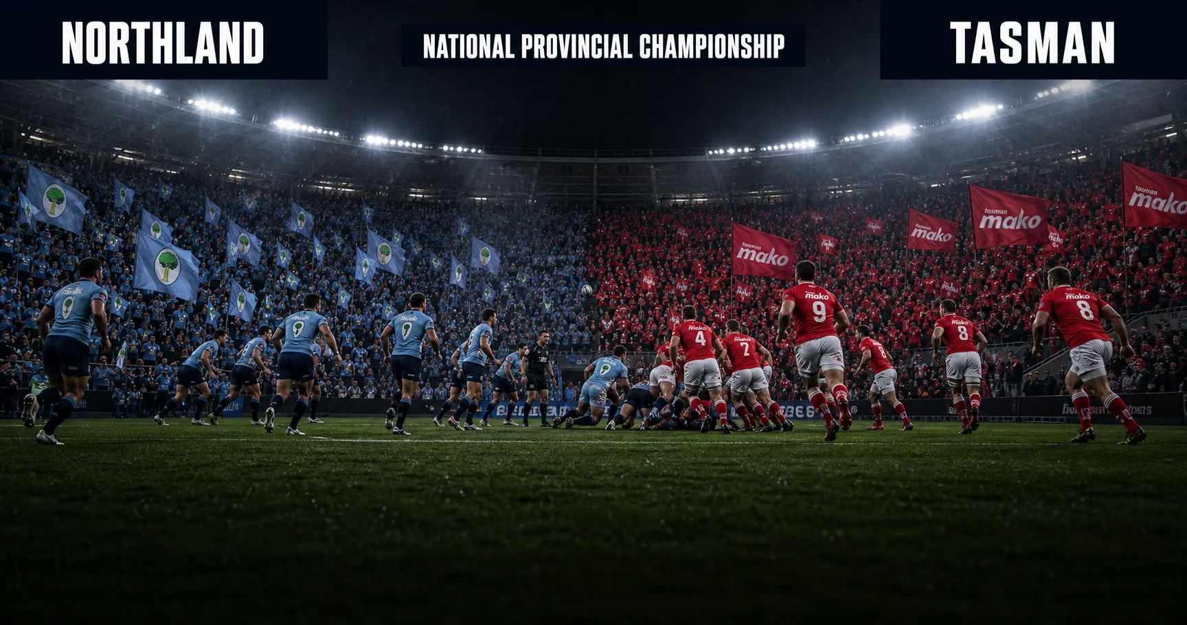 Affiche de la rencontre Northland contre Tasman