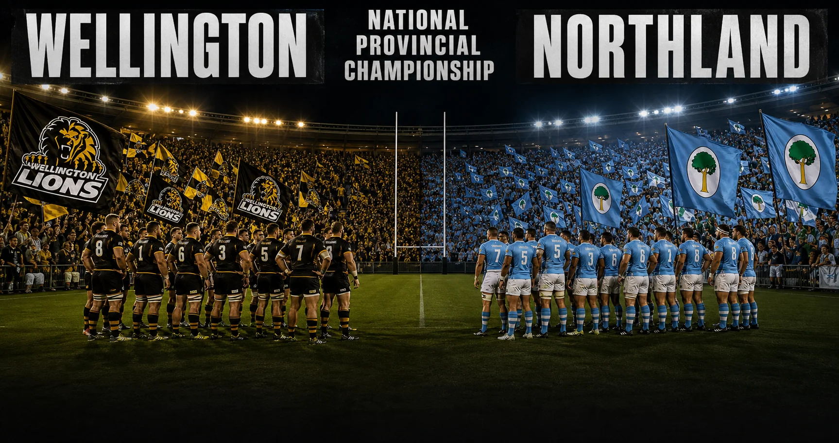 Affiche de la rencontre Wellington contre Northland