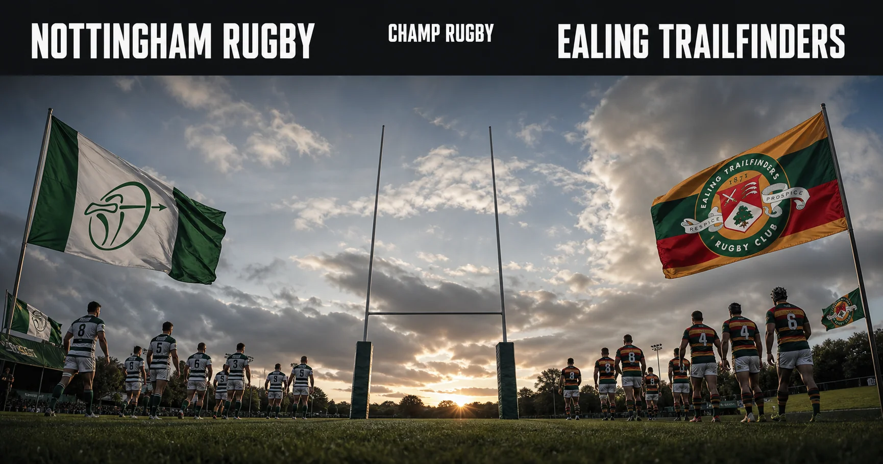 Affiche de la rencontre Nottingham Rugby contre Ealing Trailfinders