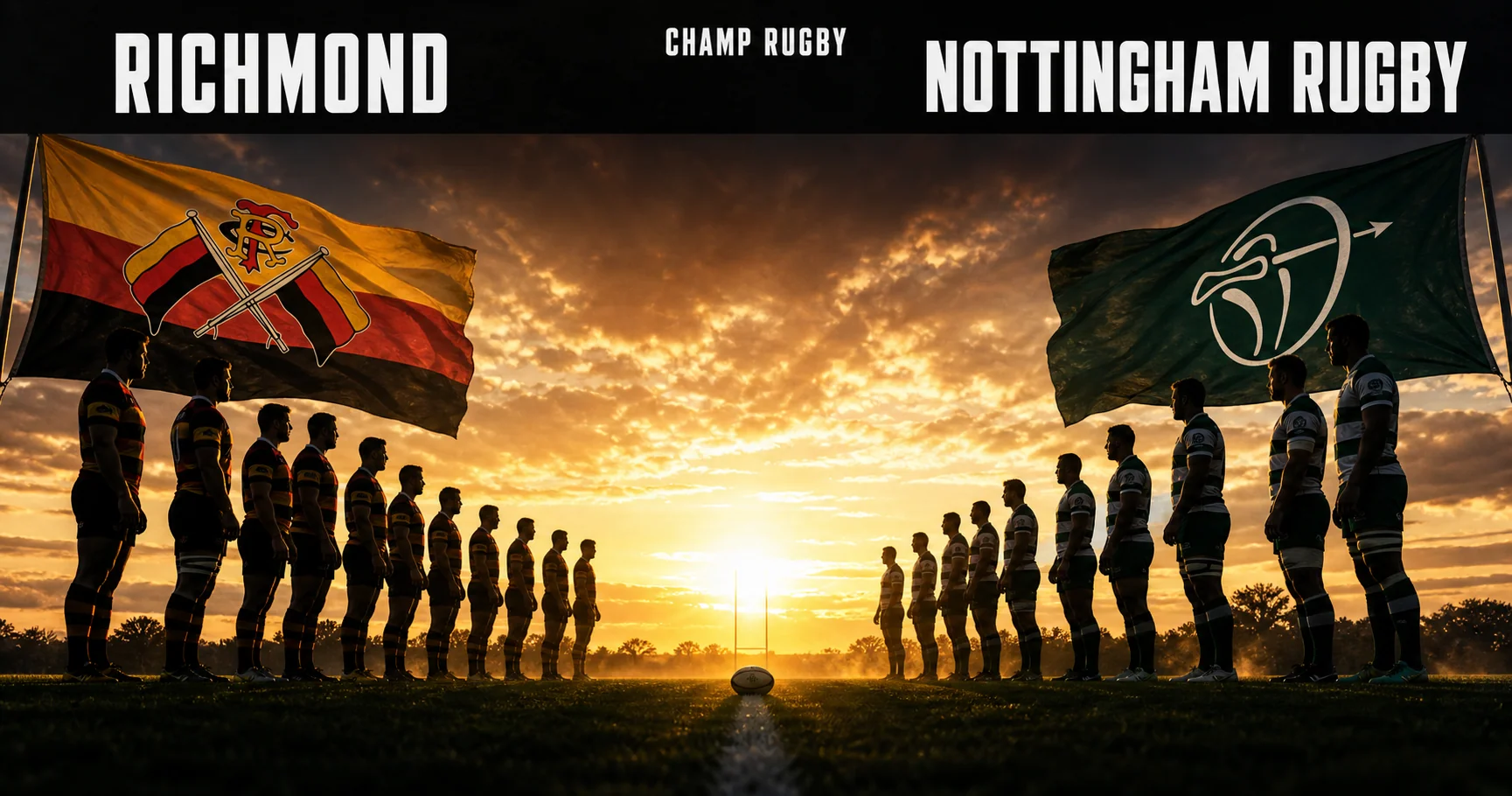 Affiche de la rencontre Richmond contre Nottingham Rugby