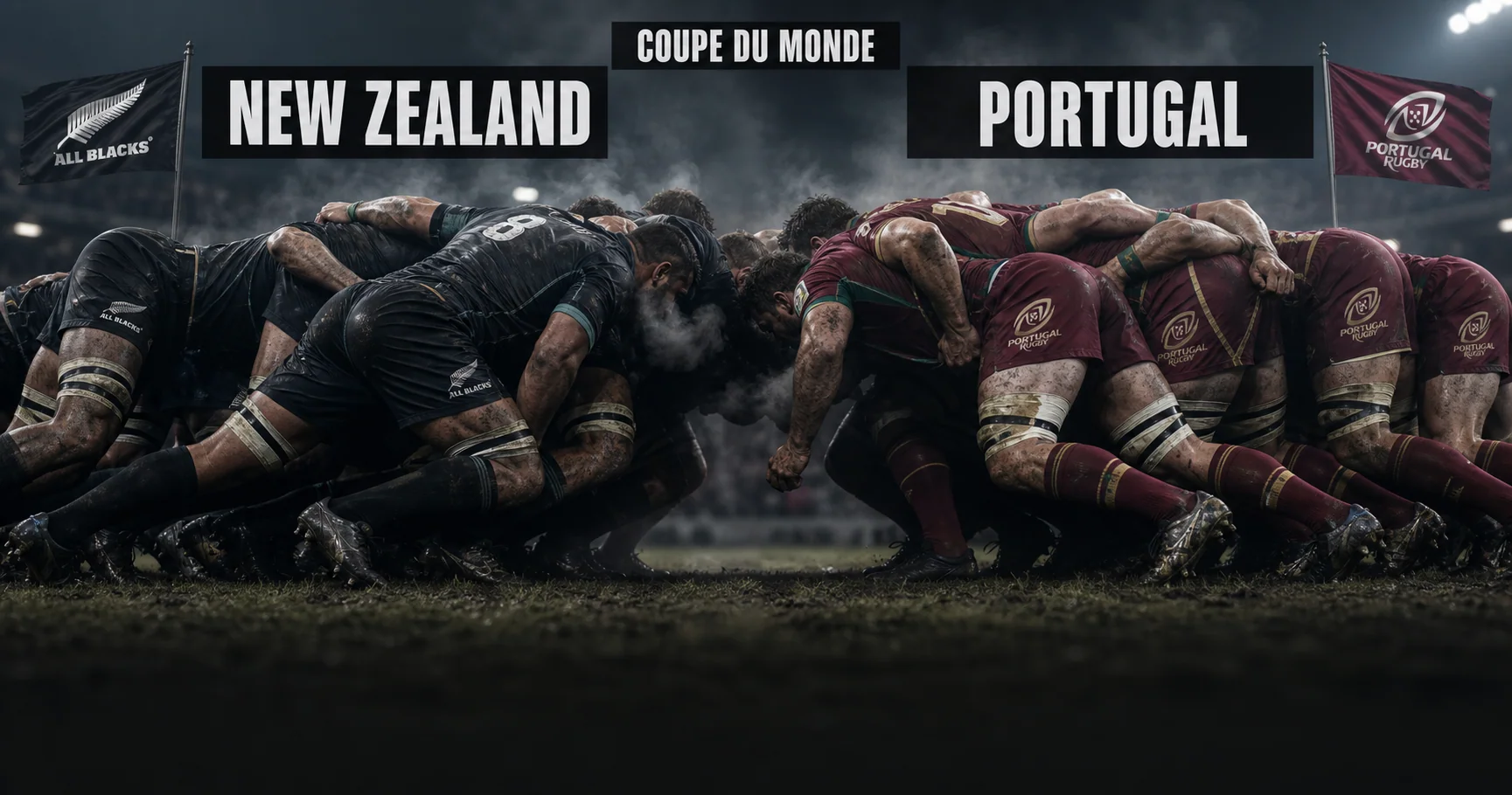 Affiche de la rencontre Nouvelle-Zélande contre Portugal