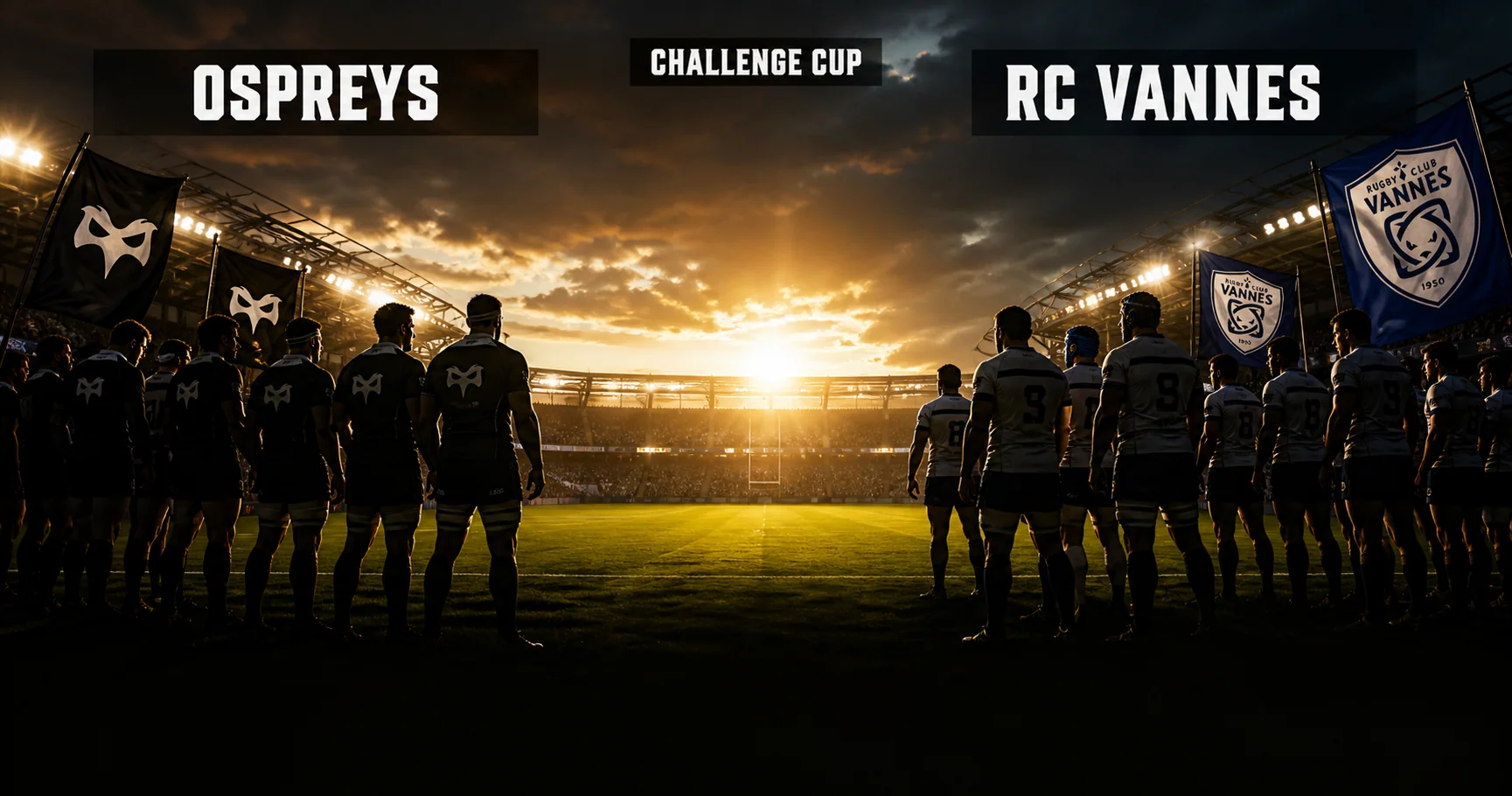 Affiche de la rencontre Ospreys contre RC Vannes