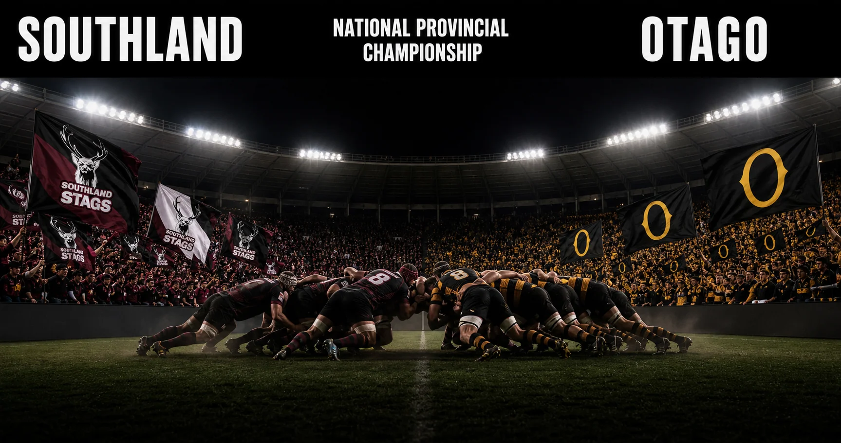 Affiche de la rencontre Southland contre Otago