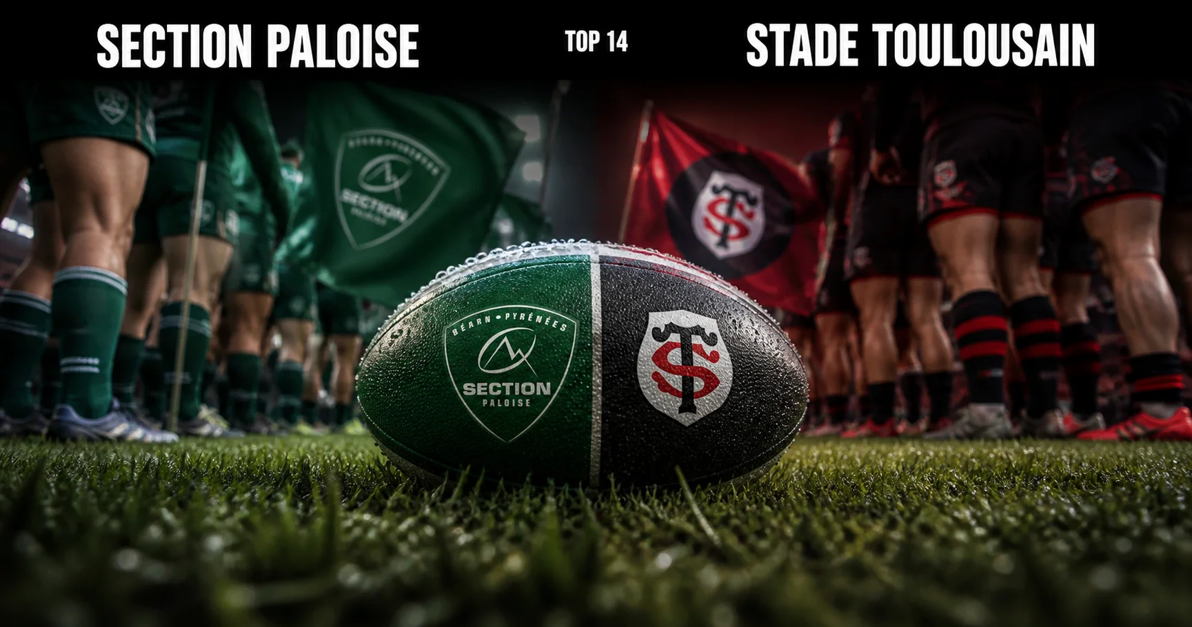 Affiche de la rencontre Section Paloise contre Stade Toulousain
