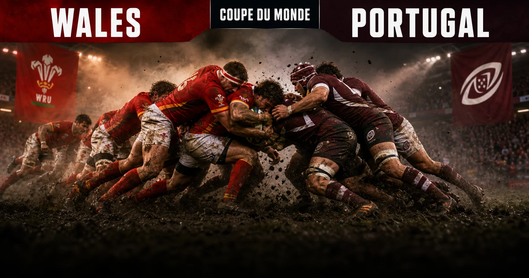 Affiche de la rencontre Pays de Galles contre Portugal