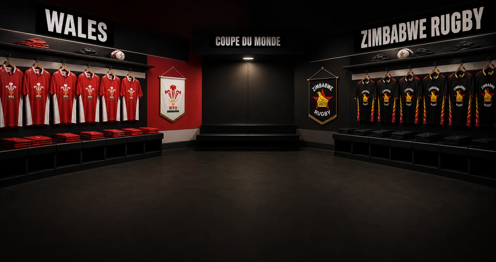 Affiche de la rencontre Pays de Galles contre Zimbabwe Rugby