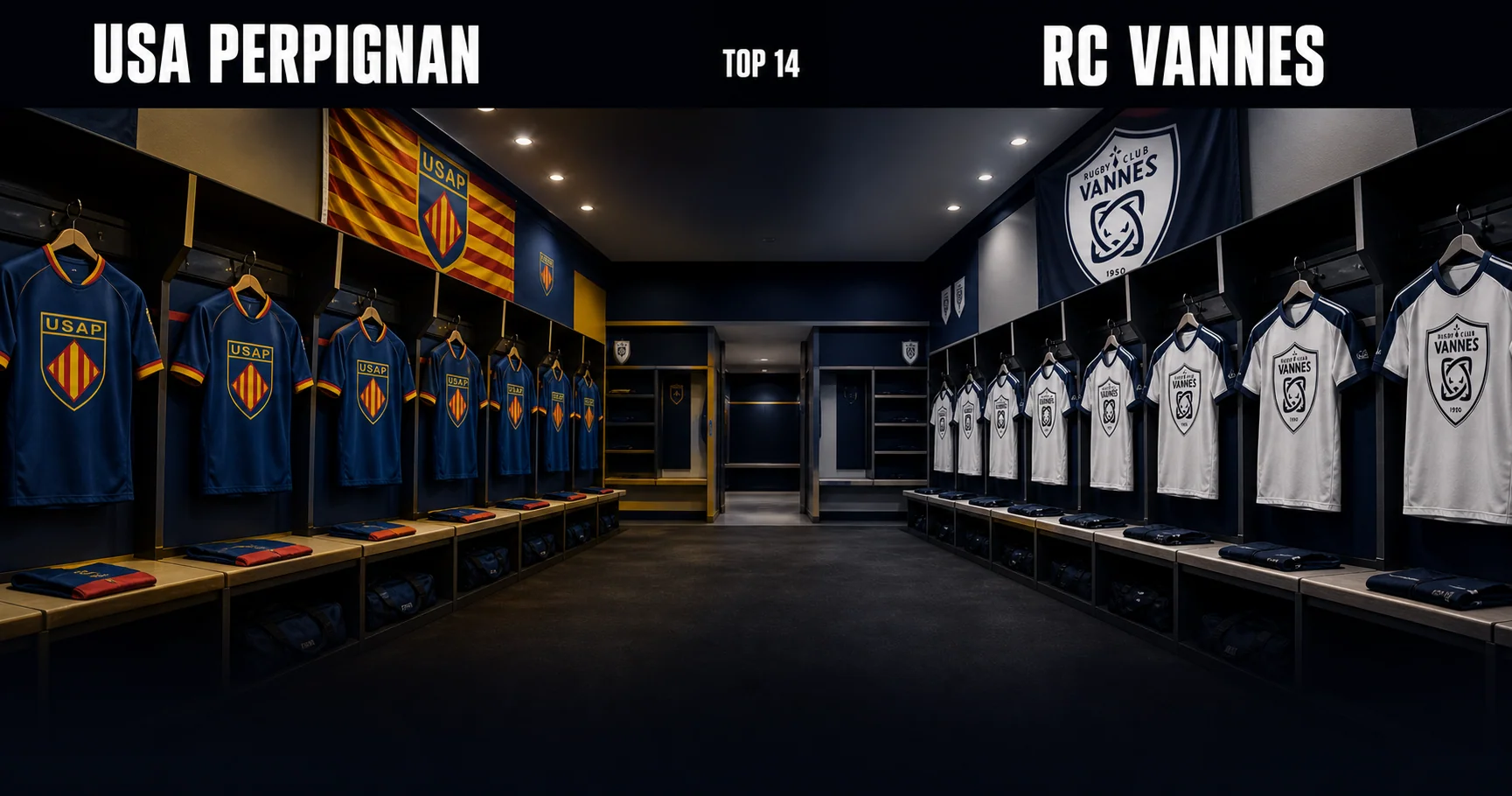 Affiche de la rencontre USA Perpignan contre RC Vannes