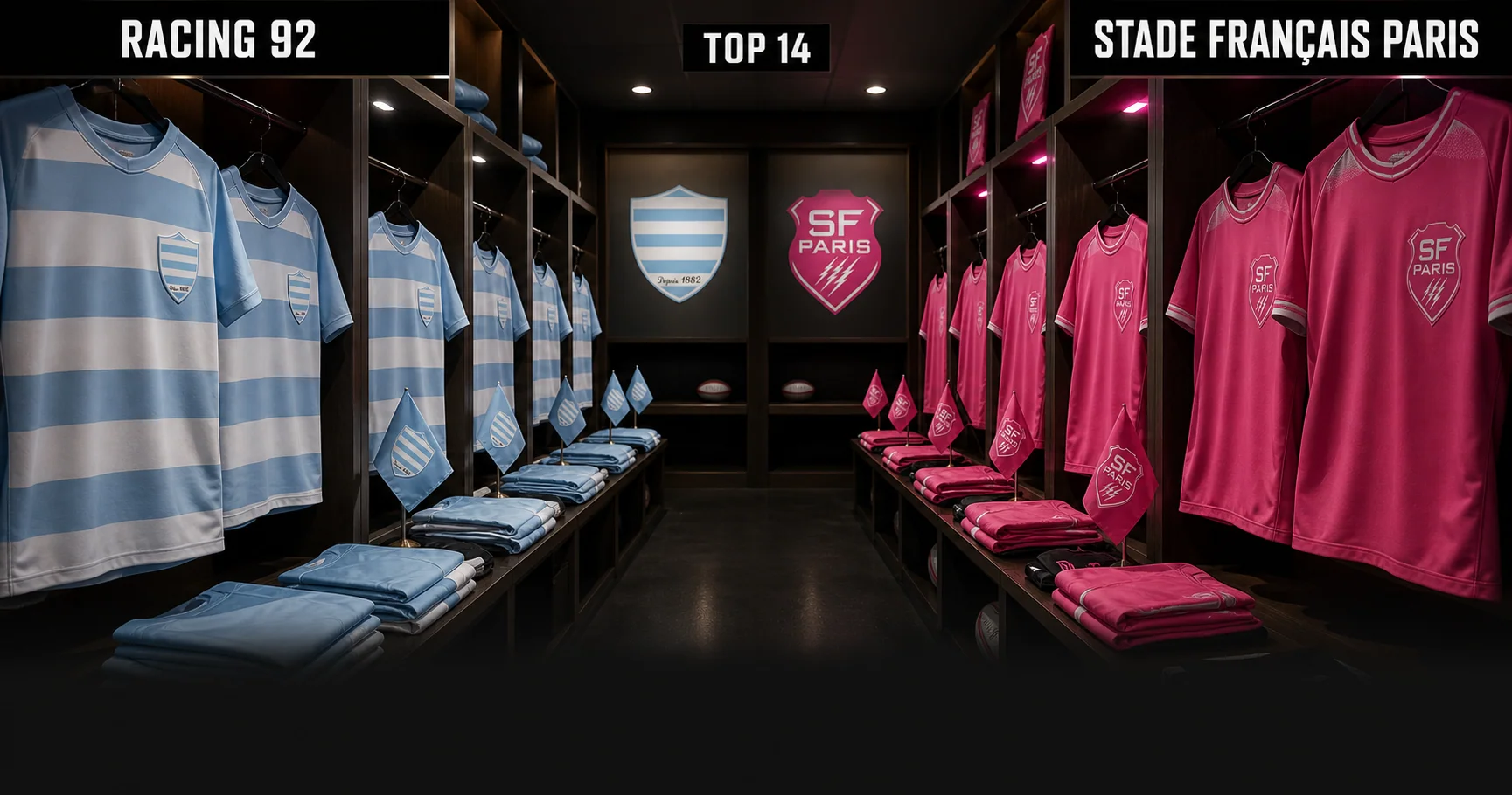 Affiche de la rencontre Racing 92 contre Stade Français Paris