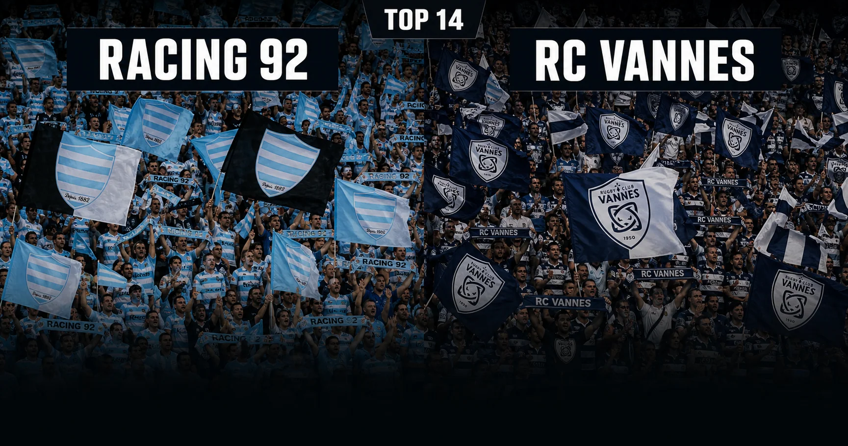 Affiche de la rencontre Racing 92 contre RC Vannes