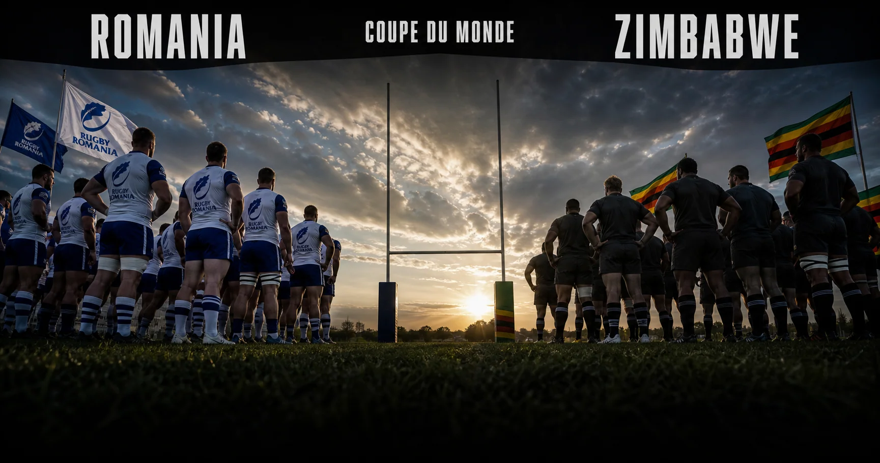 Affiche de la rencontre Roumanie contre Zimbabwe