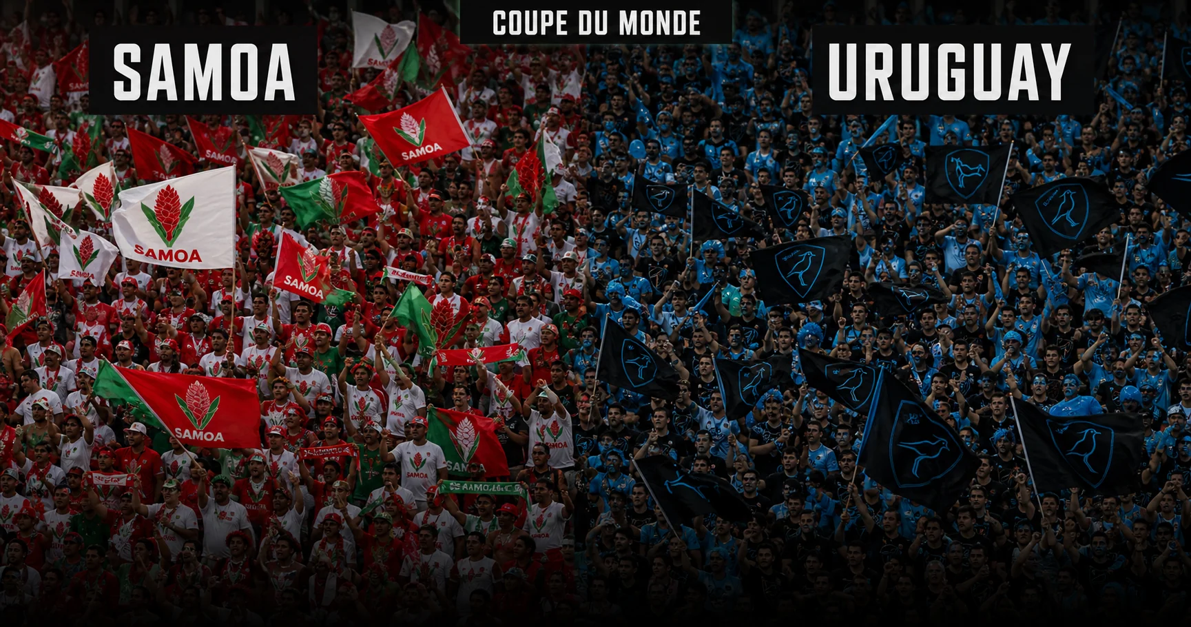 Affiche de la rencontre Samoa contre Uruguay