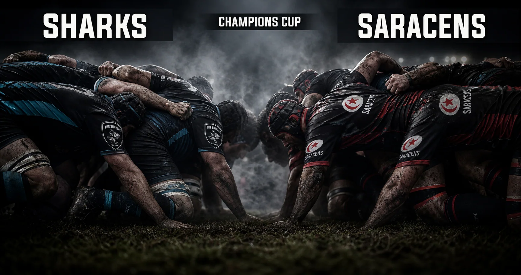 Affiche de la rencontre Sharks contre Saracens