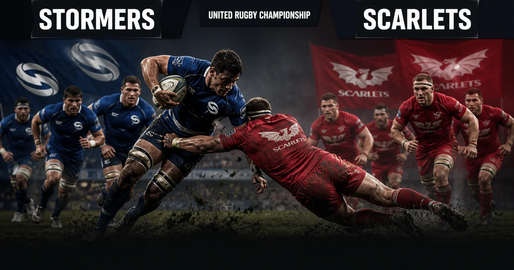 Affiche de la rencontre Stormers contre Scarlets