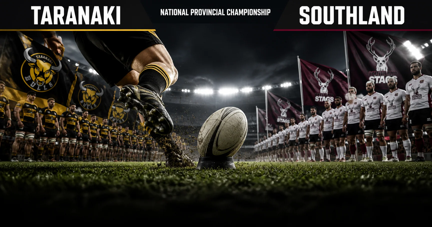 Affiche de la rencontre Taranaki contre Southland