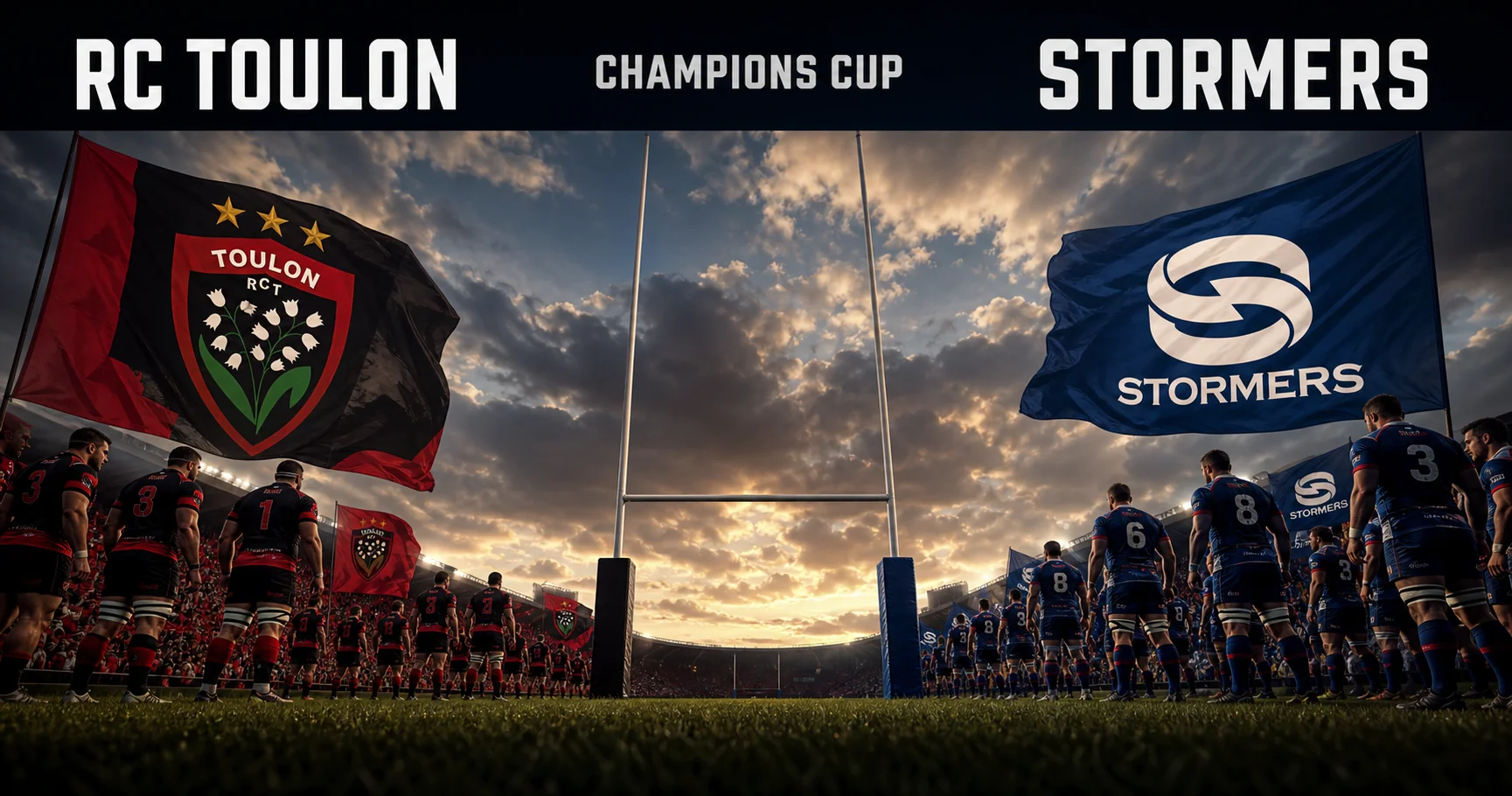Affiche de la rencontre RC Toulon contre Stormers