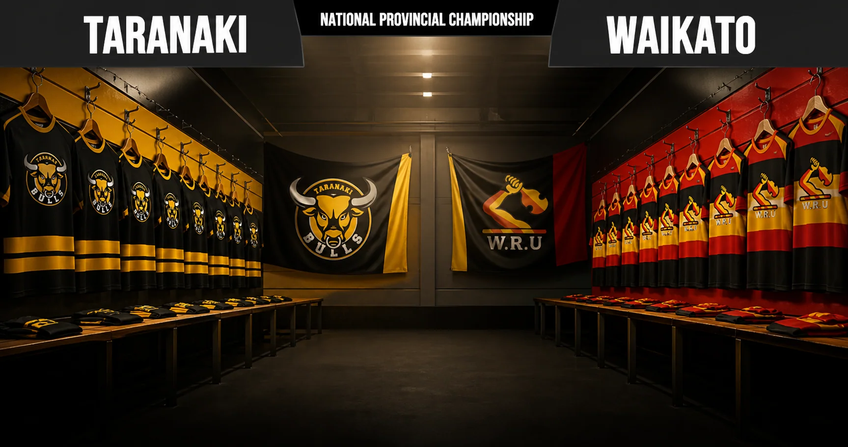 Affiche de la rencontre Taranaki contre Waikato