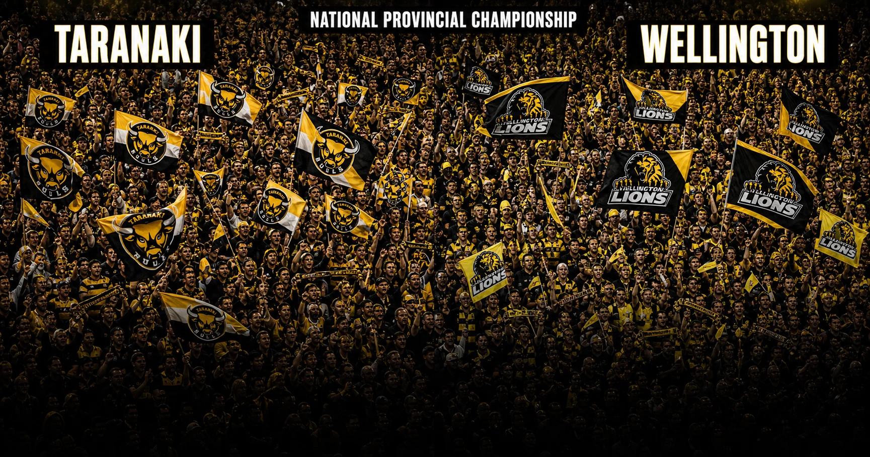 Affiche de la rencontre Taranaki contre Wellington