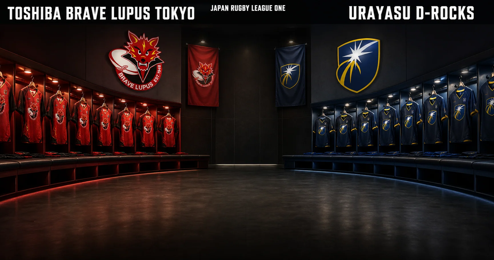 Affiche de la rencontre Toshiba Brave Lupus Tokyo contre Urayasu D-Rocks