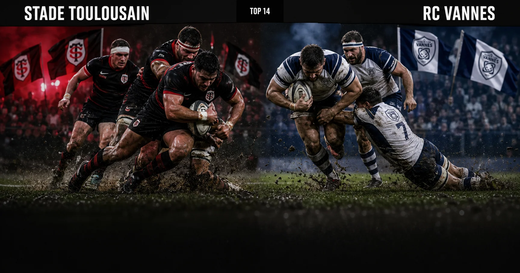 Affiche de la rencontre Stade Toulousain contre RC Vannes