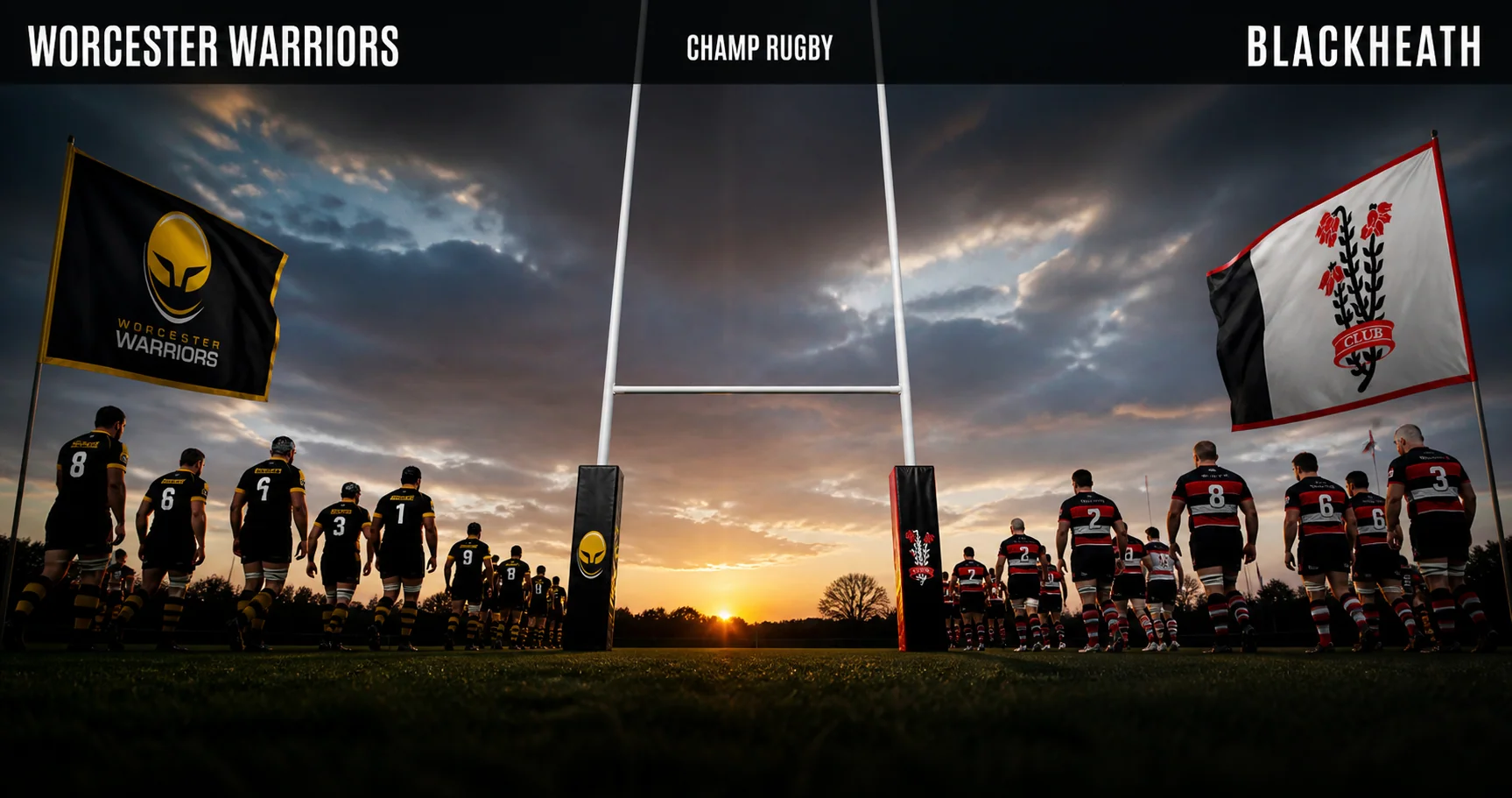Affiche de la rencontre Worcester Warriors contre Blackheath
