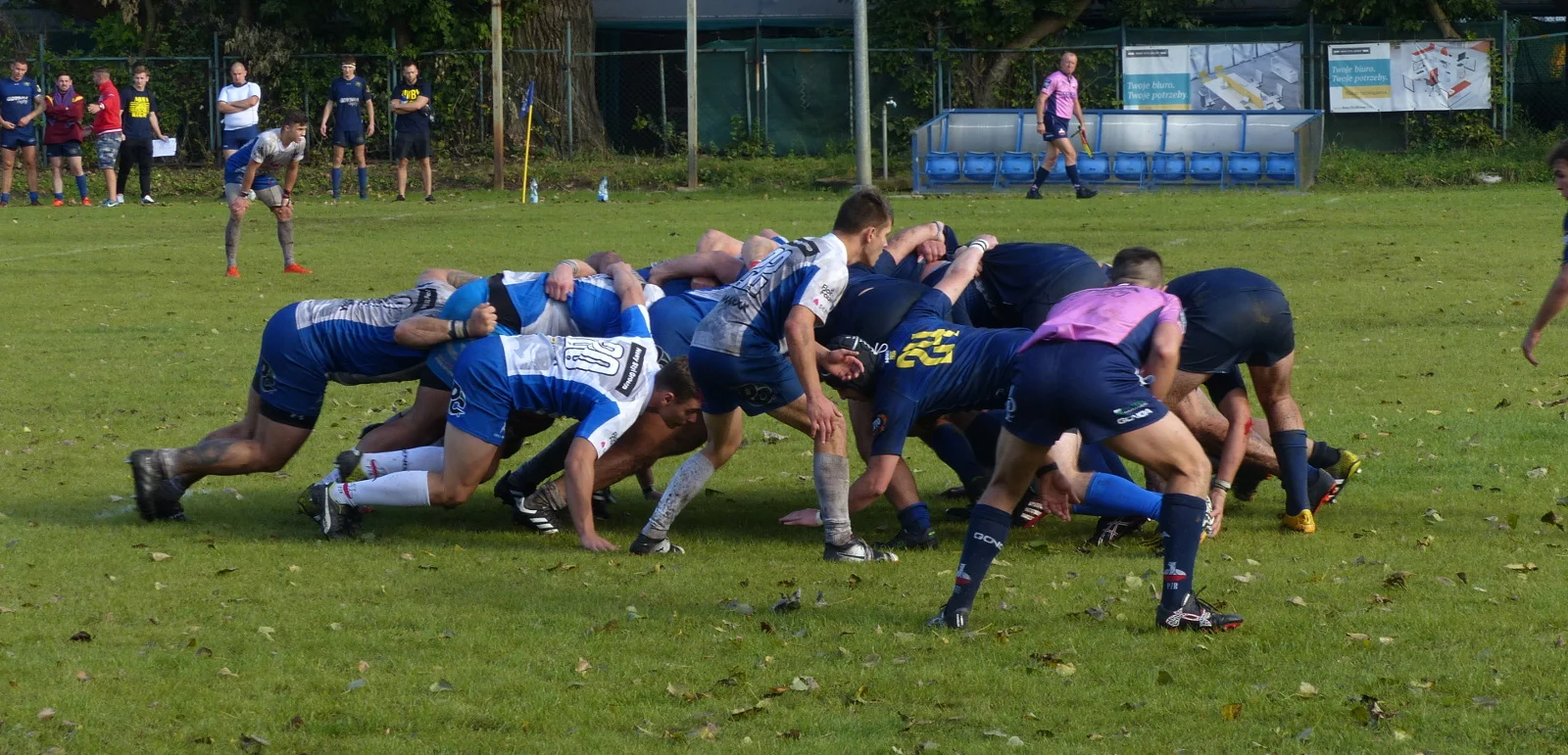 Match de rugby à XV entre Juvenia Kraków et Arka Gdynia, le 22 septembre 2018.