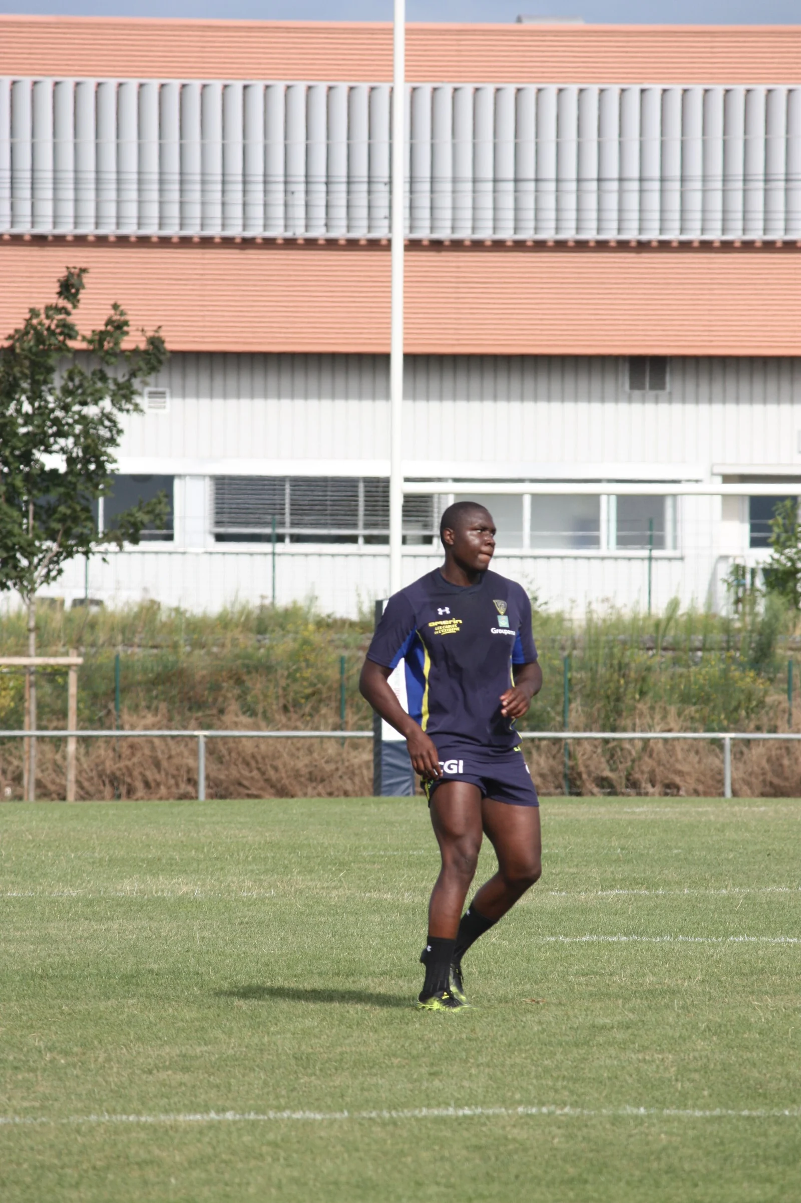 Judicaël Cancoriet sous les couleurs de l’ASM Clermont, photographié le 28 juillet 2017.