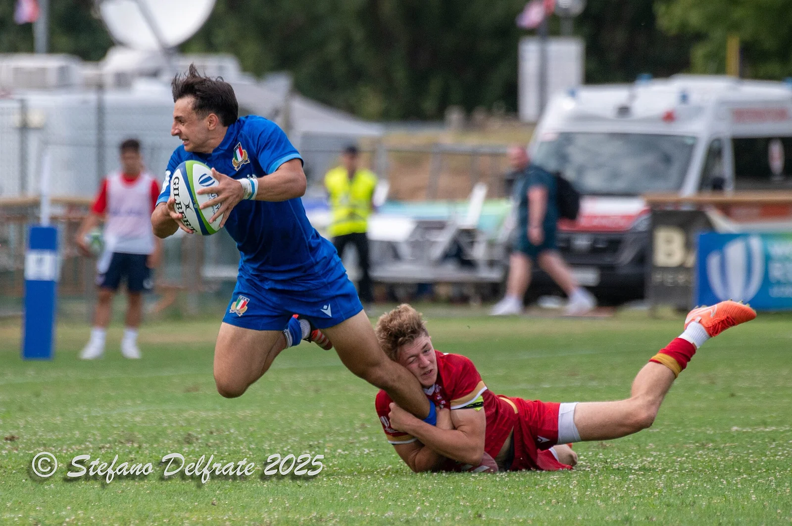 Photo prise lors de la journée finale du World Rugby U20 Championship 2025, le 19 juillet 2025.