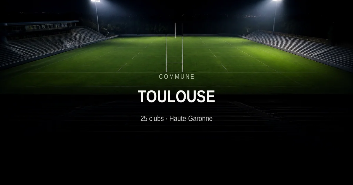 Rugby à Toulouse : les 25 clubs de la commune (31)